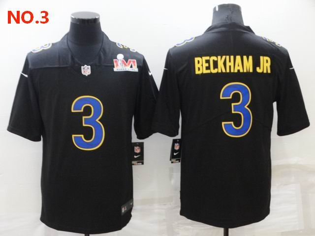 Men's Los Angeles Rams #3 Odell Beckham Jr Jerseys-18